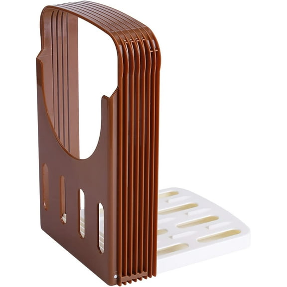 Bread Slicer Holder Adjustable Foldable Bread Slicer Guide, Kitchen Sandwich Slicing Bread Tools with 4 Thickness, Kitchen Bread Cutting Tool for Bread Toast Bagel Loaf Sandwich
