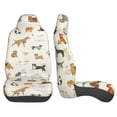 thumbnail image 4 of Fotbe Dogs Funny Pets Pattern Automotive Seat Covers for Cars Trucks and SUVs – Car Seat Covers for Front Seats,Protective Seat Covers,Vehicle Seat Covers, Set of 2, 4 of 9