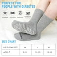 thumbnail image 4 of Anti-Slip Gripper Diabetic Socks for Men and Women, UNEEI 4 Pairs Non-Binding Nonslip Socks with Comfort, Ideal for Elderly & Diabetes Foot Care, 4 of 8