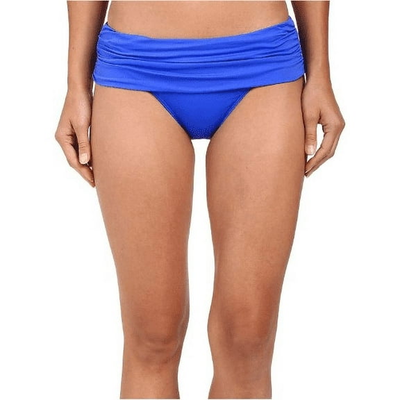 Ralph Lauren BLUE Beach Club Wide-Band Bikini Swim Bottom, US 16