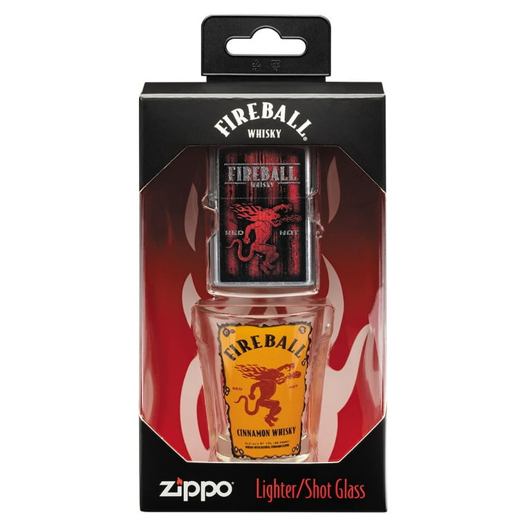 【最安値挑戦】 Zippo Lighter Walmart.com - Set Gift Glass Shot Fireball & その他