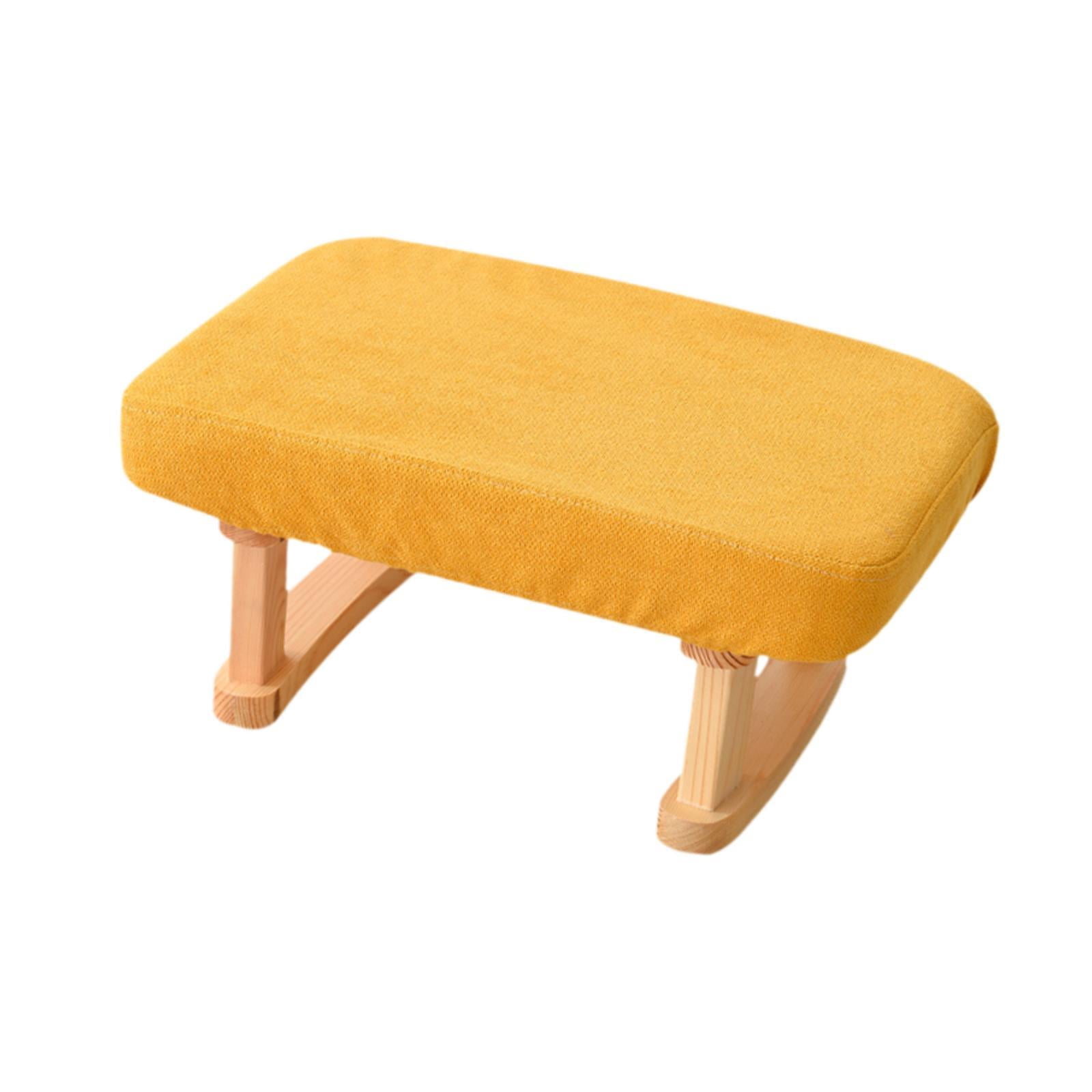 Tnarru Padded Foot Stool Sofa Footrest Nonslip Doorway Shoe