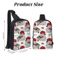 thumbnail image 4 of Sigee Rabbit And Hedgehog for Dual Pocket Sling Backpack Hiking Daypack Multipurpose Cross Body Chest Bag, 4 of 8