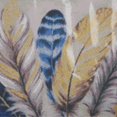 thumbnail image 1 of Rhinestone Painting Round Bead Canvas Feather Pattern DIY Home Wall Decoration Picture, 1 of 3