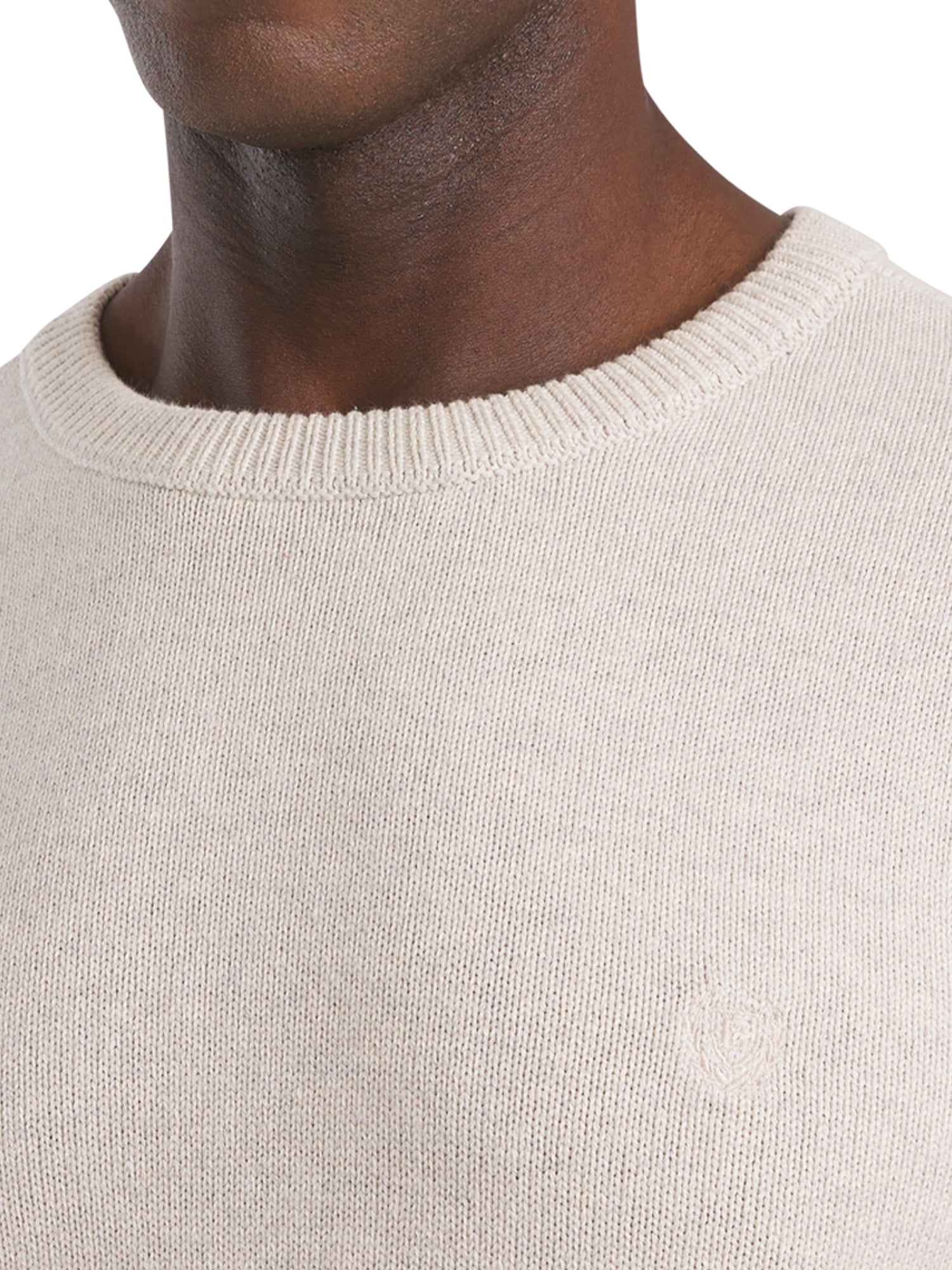 Chaps Men's & Big Men's Solid Cotton Crewneck Sweater, Sizes S-2XL