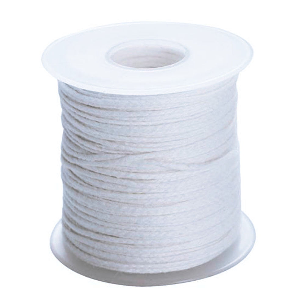 Homankit 24Ply Braided Cotton Candle Wicks 61 Meters Candle Wick Spool for Can 