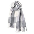 thumbnail image 2 of Luowei Fashion Winter Scarf, White Winter Thermal Christmas Scarf, Women'sAutumn and Winter Solid Color Shawl Scarf Thickening Warm Fringe Scarf, One Size, 2 of 4