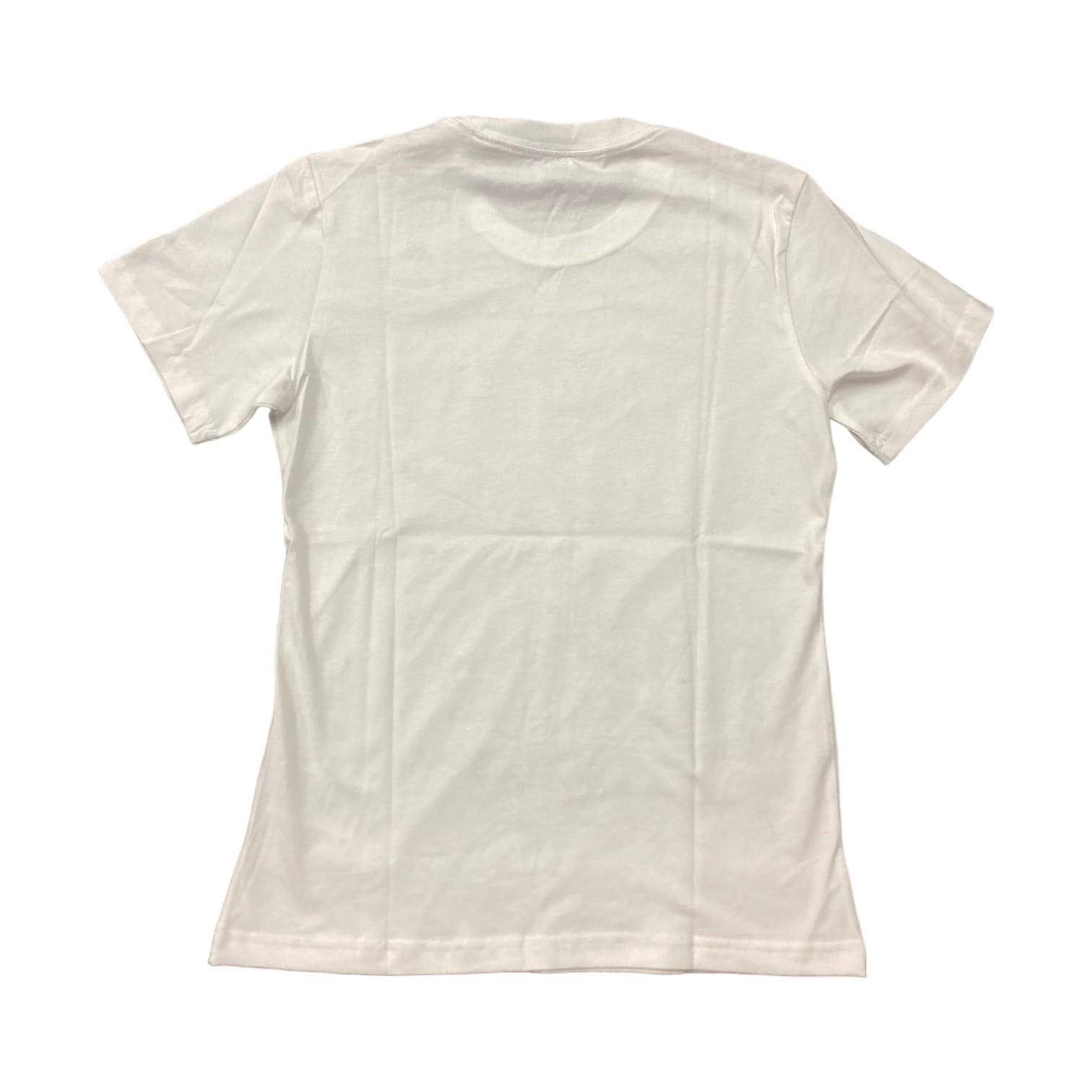 【ADIDAS】V-neck short sleeve tee - cream-white:black / KF Adidas Women's Logo Design Short Sleeve Regular Fit Tee