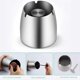 thumbnail image 2 of 3x Ashtray Stainless Steel With Lid Heavy Ashtray Storm-wind Non- Base For Outside And Inside Silve, 2 of 5
