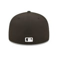 thumbnail image 5 of Men's New Era Black Miami Marlins Logo 59FIFTY Fitted Hat, 5 of 5