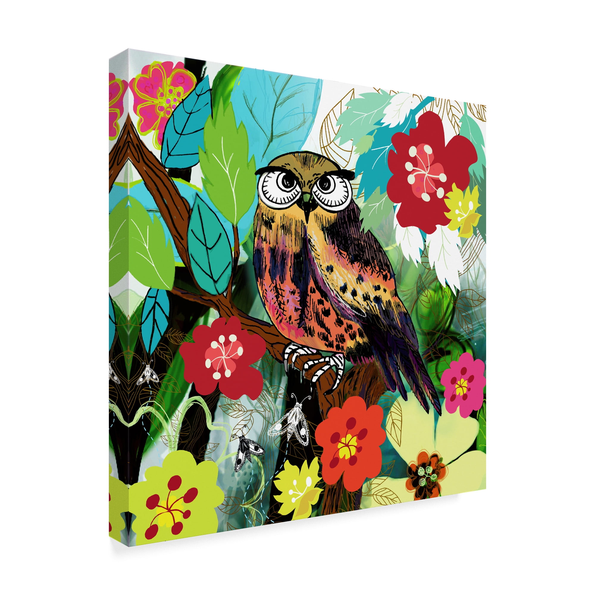 Trademark Fine Art 'Hibou' Canvas Art by Anne Cote