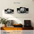 thumbnail image 3 of Elephant Stock Sad Pug Wall Art - Horizontal Multi Panel Canvas - Living Room Wall Decor - Animal Multi Panel - Black And Gray Decor - 30" x 18", 3 of 4