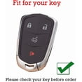 thumbnail image 2 of Key Fob Cover Compatible with Cadillac Escalade CTS ATS STS Keychain Case Holder Protector,A Black, 2 of 8