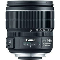 Canon EF-S 15-85mm F/3.5-5.6 IS USM UD Standard Zoom Lens for Canon Digital SLR Cameras (International Model) No Warranty