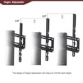 thumbnail image 3 of Ucloveria Swivel Floor TV Stand for 32-75 Inch TV, Modern Black Glass TV Stand, Entertainment Center with Mount, 3 of 7