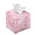 thumbnail image 6 of ZUXONGSY Marble Print Square Tissue Box Cover PU Leather Tissue Cube Box Cover Lightweight Tissue Box Cover Waterproof Tissue Box Cover Home Accessories Decoration, 6 of 7