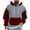 Red, variant on Lorytime Oversized hoodies for men Plaid Fleece Streetwear Sweatshirt Long Sleeve Drawstring Pullover with Pocket Tops