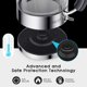thumbnail image 3 of ASCOT - Hervidor el&eacute;ctrico de vidrio para t&eacute;, regalo para hombres/mujeres/familia, calentador de t&eacute; de vidrio borosilicato de 1.5L 1500W, con apagado autom ASCOT NA, 3 of 7