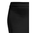 thumbnail image 3 of J. METHOD Women's Mini Skirt Stretch Knit Bodycon Slim Fit Pencil Solid Skirts Made in USA NEWSK09 Black L, 3 of 6