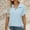 Light Blue, variant on VgaVtl Short Sleeve Womens Shirts Plus Size Collared Polo Ladies Tops Basic Plain Casual Everyday Loose Tops,Blue M