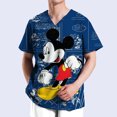 thumbnail image 3 of Blusa para hombre y mujer, uniforme médico quirúrgico, estampado de Disney Mickey Mouse, ropa de farmacia, accesorios de enfermera de hospital, bata, 3 of 5