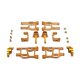 thumbnail image 4 of 1:10 RC Car Parts Repuestos Aleación de aluminio Accesorios profesionales para RC Car Oro, 4 of 9
