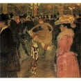 thumbnail image 2 of Toulouse-Lautrec Dog by Chameleon Design Inc. 26x24 Print on Canvas Fabric Green, 2 of 5