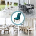 thumbnail image 5 of Fundas para sillas 4 Piezas, Funda elástica para Silla de Comedor Protector de Silla Moderno Lavable para decoración Fiesta Banquetes Oficina Hotel(Azul Pavo Real), 5 of 5