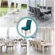 thumbnail image 5 of Fundas para sillas 4 Piezas, Funda elástica para Silla de Comedor Protector de Silla Moderno Lavable para decoración Fiesta Banquetes Oficina Hotel(Azul Pavo Real), 5 of 5