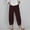 Wine, variant on pstuiky Wide Leg Pants, Solid Color Loose Long Palazzo Pants Trousers Modern Fit Womens Pants Holiday Gifts Army Green L