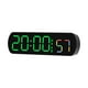 thumbnail image 3 of Reloj de pared LED, reloj electrónico de escritorio, reloj digital multifuncional moderno para Negro y verde, 3 of 9