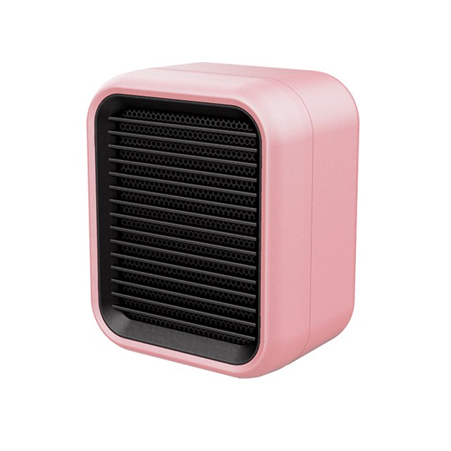 ZHAOCHENG Mini calentador de cerámica, calentador eléctrico Nivel de potencia Mini calentador eléctrico de aire caliente Rosa