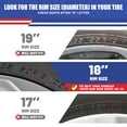 thumbnail image 6 of 4PCS/Set 18" Steel Wheel Hubcaps Compatible with 2014-2020 Chevy Impala,Bolt-on Installation,Heavy Duty PP Material,Black Matte, 6 of 7