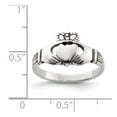 thumbnail image 3 of Sterling Silver Antiqued Claddagh Ring, 3 of 6