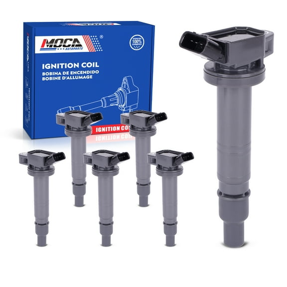 MOCA AUTOPARTS 6x Ignition Coils Fit for 2003-2009 Toyota 4Runner 4.0L & 2005-2011 Toyota Tundra 4.0L & 2005-2015 Toyota Tacoma 4.0L