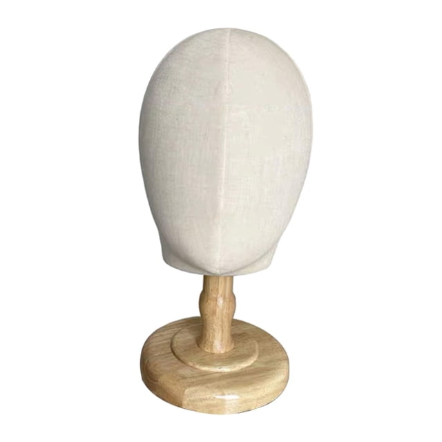 lionlar Tête de Mannequin Debout Professionnelle Base en Bois Robuste Modèle de Tête d'Homme Polyvalent