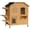 Natural Wood, variant on 2-story Cat House Outdoor, Weatherproof Wooden Cat Enclosure for Feral Cats with Escape Door, Openable Roof, Jumping Platforms, Natural