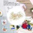 thumbnail image 3 of Shaped Paper Clips, 100pcs Lightweight Cute Paperclips Plating Gold  for Photo for Scrapbook, 3 of 8