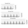 thumbnail image 3 of EGNMCR Silicone Desktop Cable Organizer Three Piece Set Data Cable Storage Multi Hole Hub Punch Free Cable Winders Silicone cable organizer threes piece set, 3 of 6