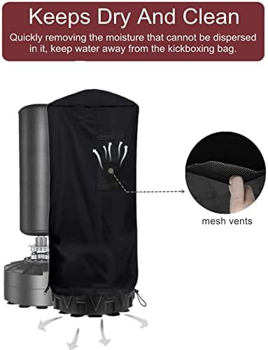 Freestanding Punching Bag Cover - Outdoor Waterproof, Standing Heavy Bag Protective Cover for Boxing Bag