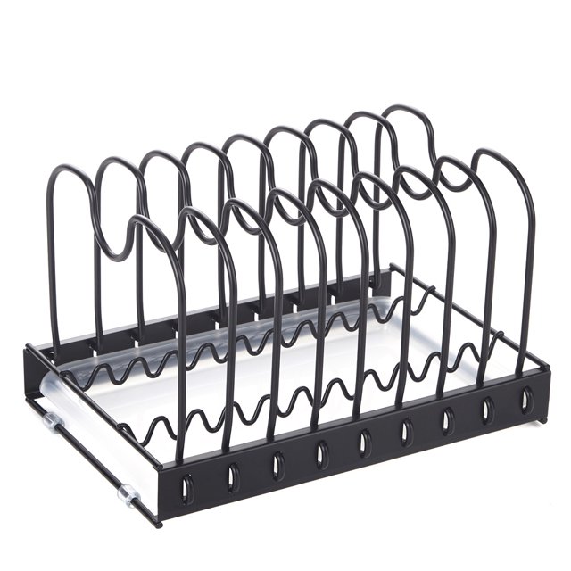 CAROOTU Portable Metal Iron Dish Stand Drain Removable Storage Rack Holder Home Kitchen Tool