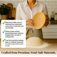 thumbnail image 5 of Banneton Bread Proofing Basket with Liners - Natural Rattan Dough Riser & Sourdough Starter Kit, Artisan Bread Loaves, Homemade Bread Making - 9 Round & 10 Oval Basket - 2 Pack, 5 of 7