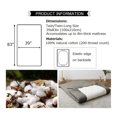 100 Cotton Cover (Elastic Fitted Sheet) for Japanese Futon Mattress EM