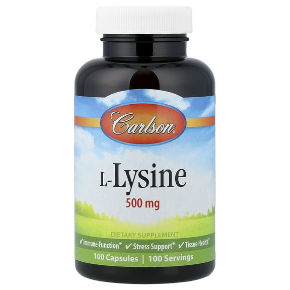 Carlson Laboratories L-Lysine 500mg 100 Capsule