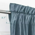 thumbnail image 2 of Elegant Velvet Curtains, Light Filtering & Noise Reducing Thermal Drapes, Heavy Duty Rod Pocket Window Panels for Home Theater & Bedroom, 2 Panels, 2 of 5