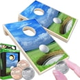 thumbnail image 1 of Juego de mesa Coinhole Desktop Game Golf con monedas, 1 of 9