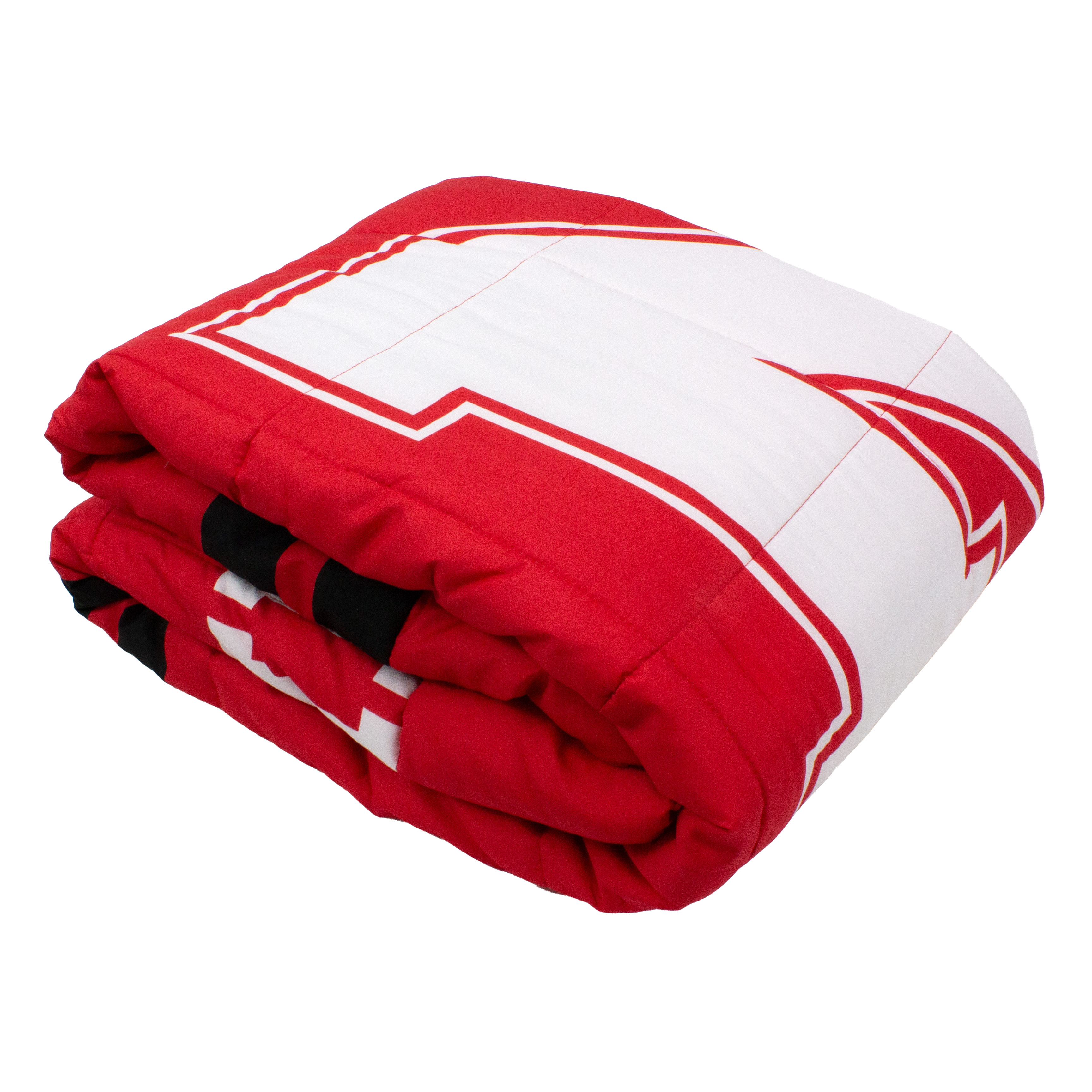 College Covers Nebraska Cornhuskers Reversible Big Logo Soft and Colorful Comforter Full