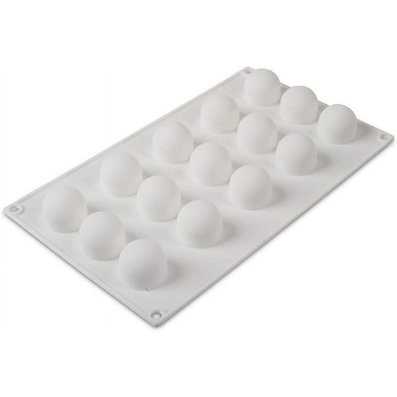Silikomart Professional White Nonstick Mini Truffles Mold 15 Indents
