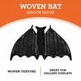 thumbnail image 3 of Woven Bat Decoration, Black, 15.25" x 9.25", Halloween by Way To Celebrate, 3 of 6