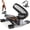 Black-Stair Stepper, variant on Stair Stepper,Twist/Mini Stepper for Exercise at ,Step Machine with Resistance Bands for Full  Workout, 350lbs+ Capacity
